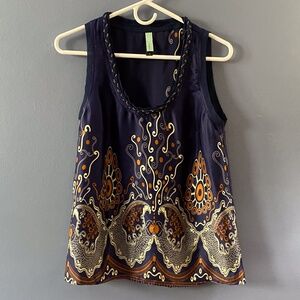 Jaloux 100% Silk Top Size Small